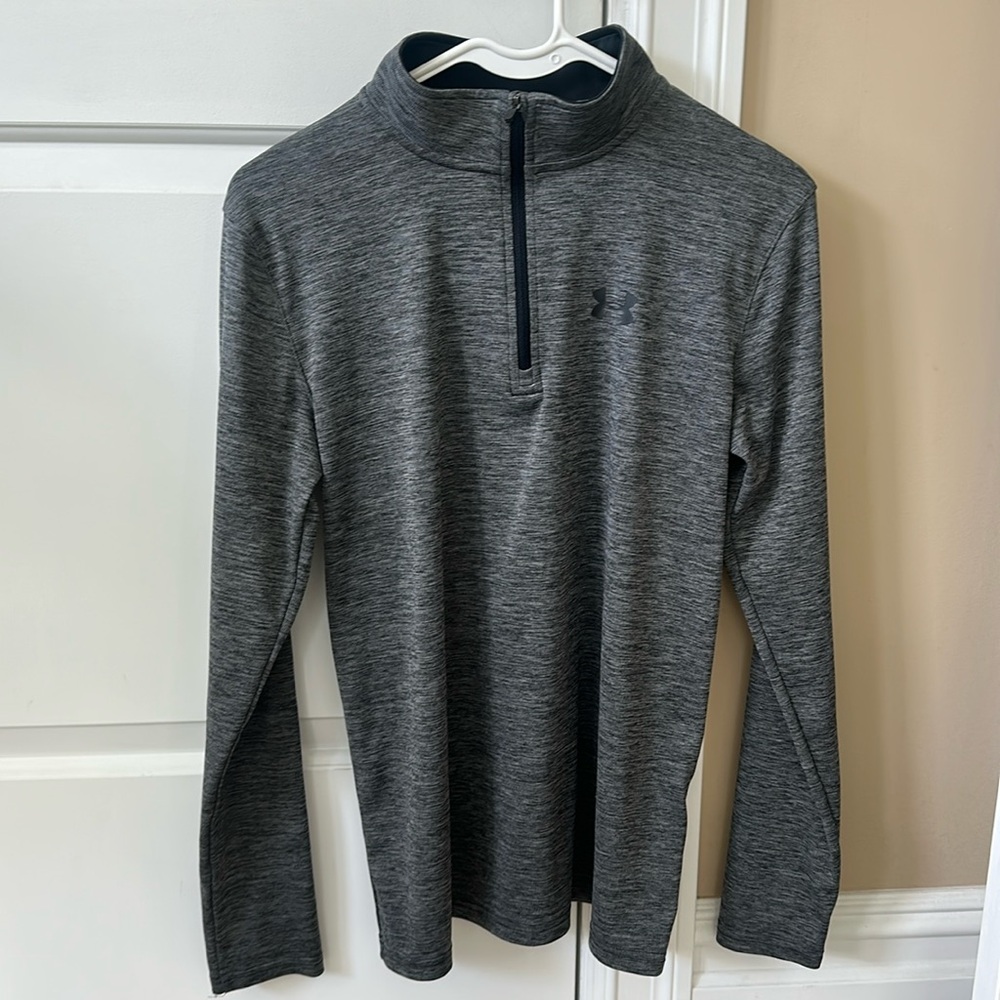 Under Armour grey 1/4 zip Youth XL
